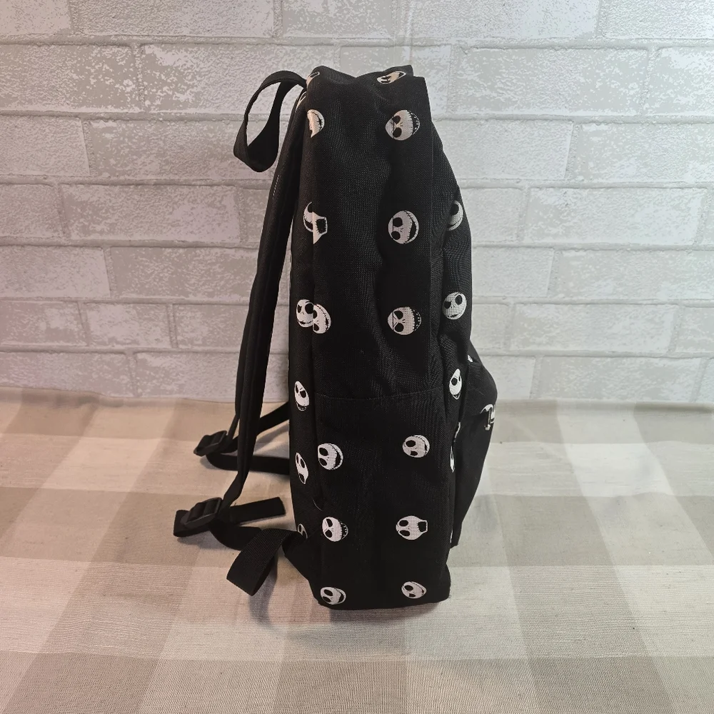 Jack Skellington Print Black Backpack 16